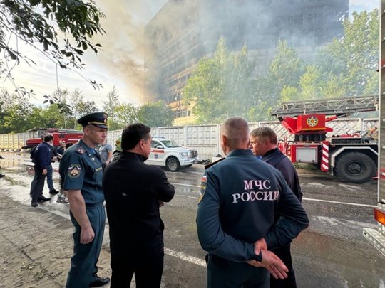 Приехал на место пожара во Фрязино